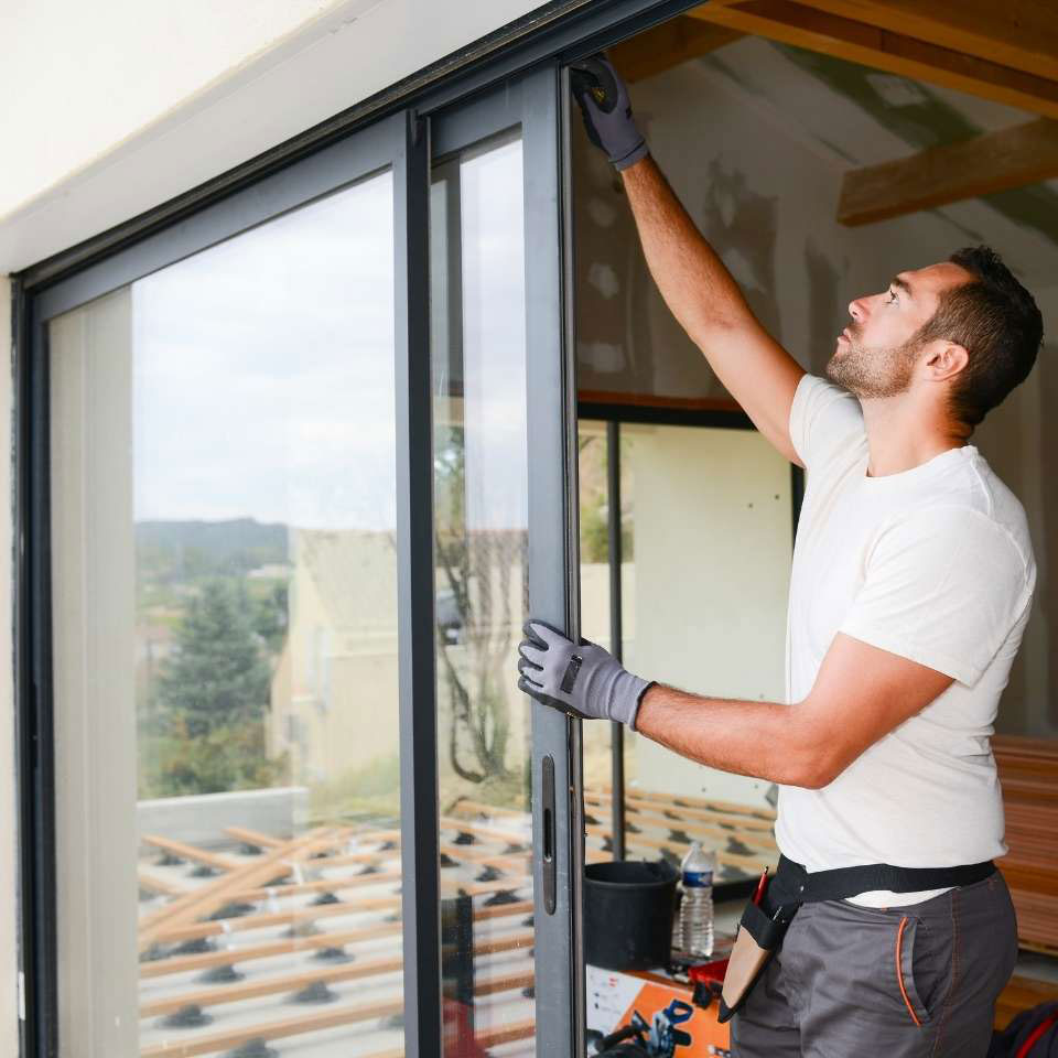 Installation professionnelle de fenêtres.