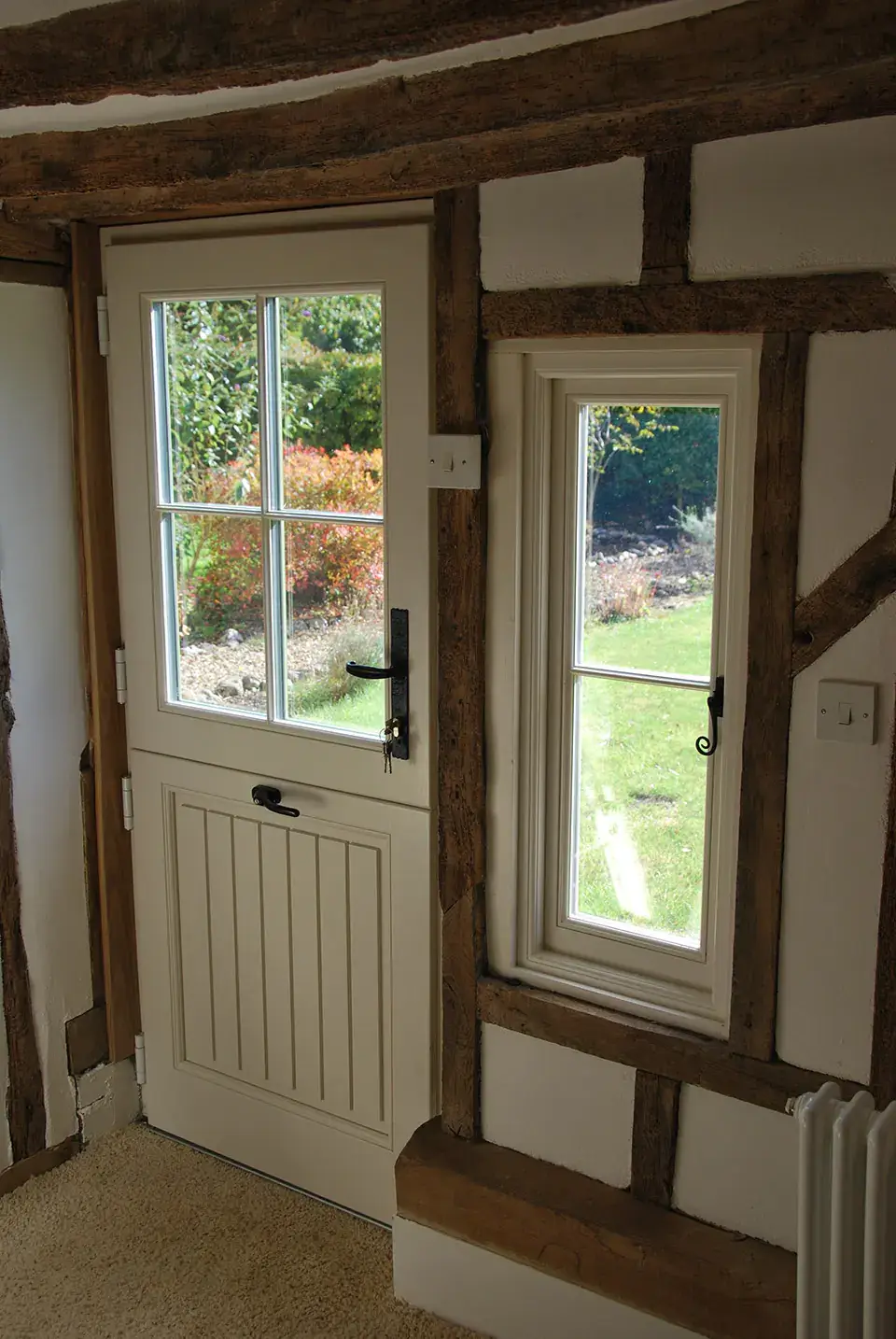 Portes d'écurie en bois